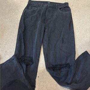 Cotton On Black Jeans Distressed